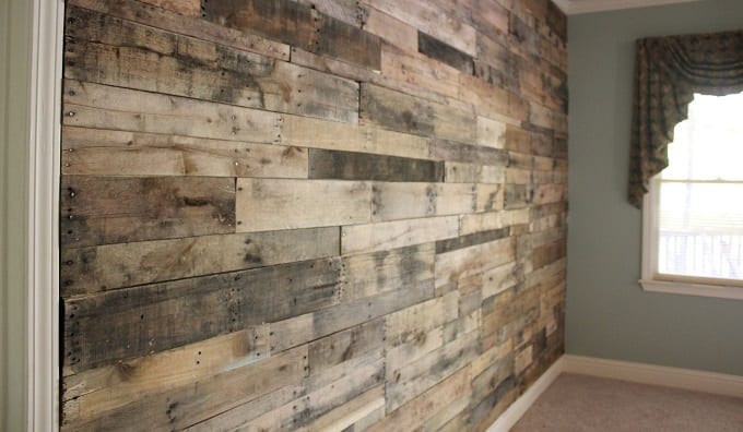 Wood Pallet Accent Wall