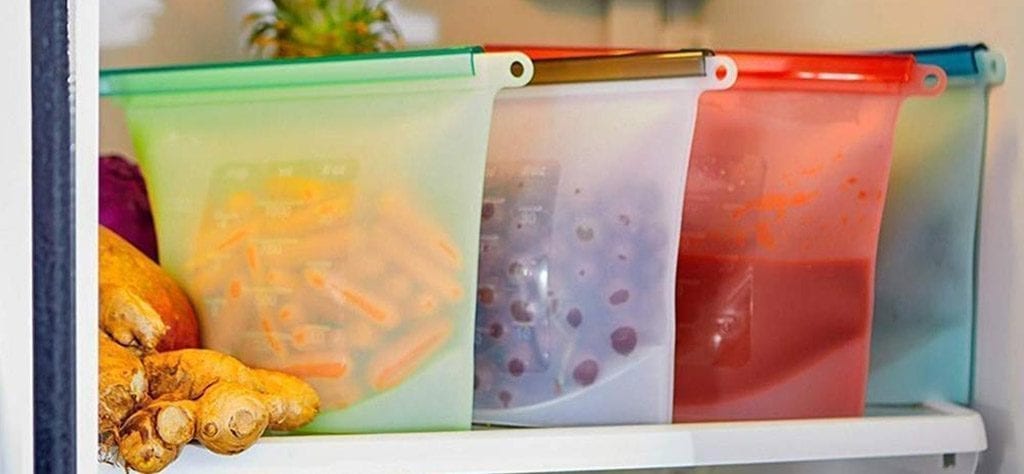 Silicone Storage Bags In The Fridge